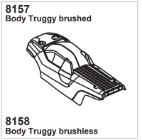 Karosserie Z-10 Truggy brushed (blau)