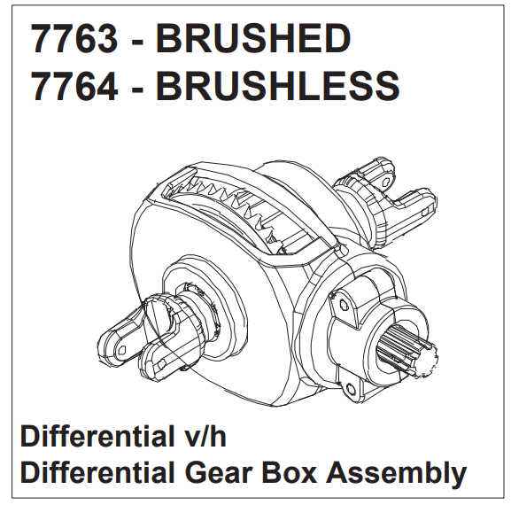 Differential v/h brushless