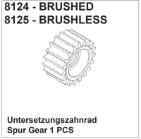 Untersetzungszahnrad brushless