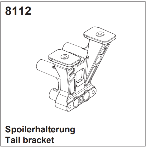 Heckspoilerhalterung