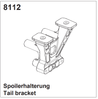 Heckspoilerhalterung