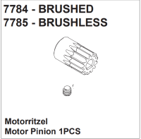 Motorritzel brushed (14T)