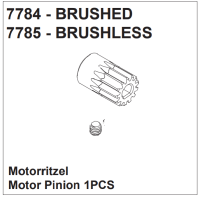 Motorritzel brushless (16T)