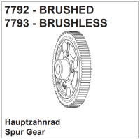 Hauptzahnrad brushless