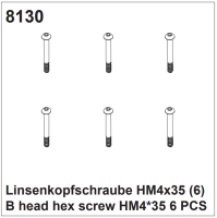 Linsenkopfschrauben HM4x35 (6)