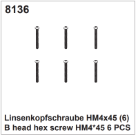 Linsenkopfschrauben HM4x45 (6)