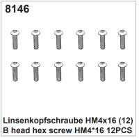 Linsenkopfschrauben HM4x16 (12)