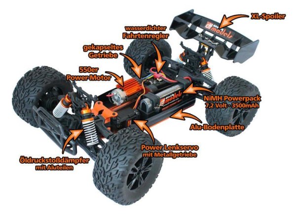 TW-1 brushed 1:10XL Truggy - RTR, 244,95 €